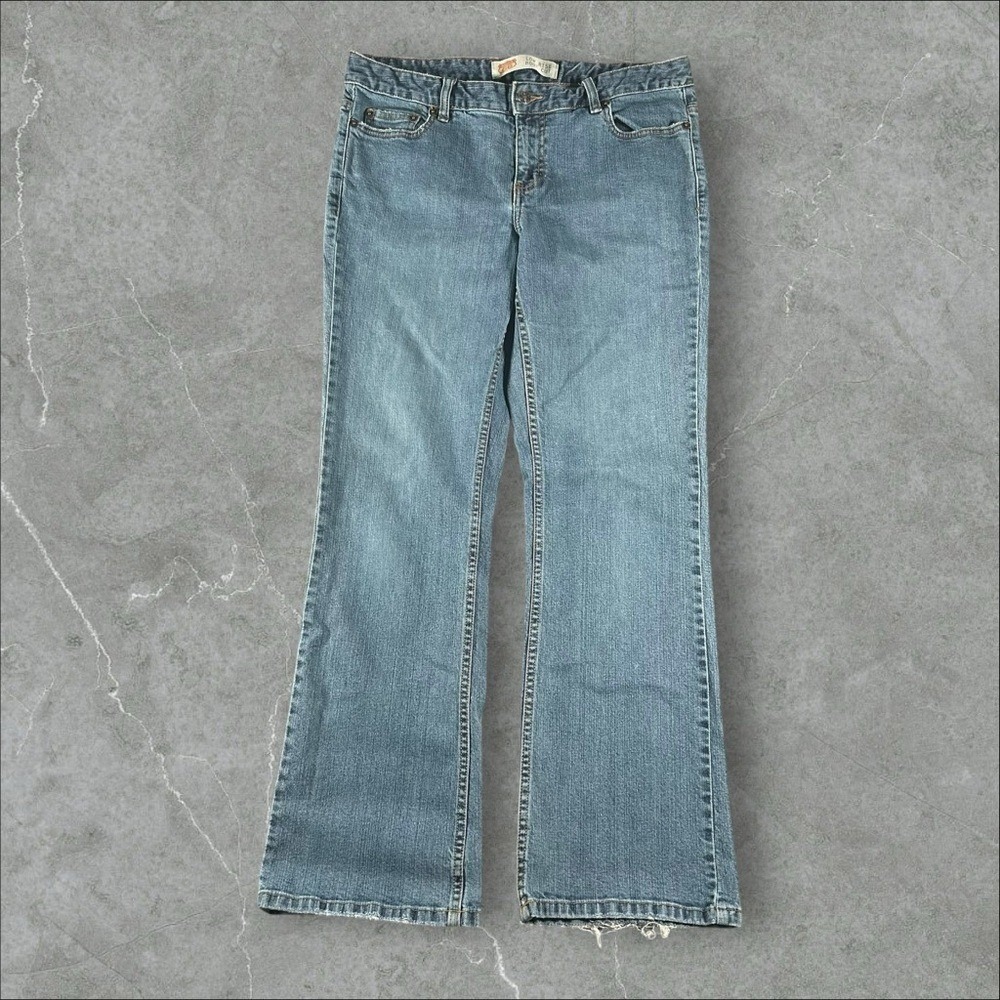 Route 66 Jeans Womens 12A Blue Low Rise Bootcut Flare Wide Leg Y2K Alt Girlie